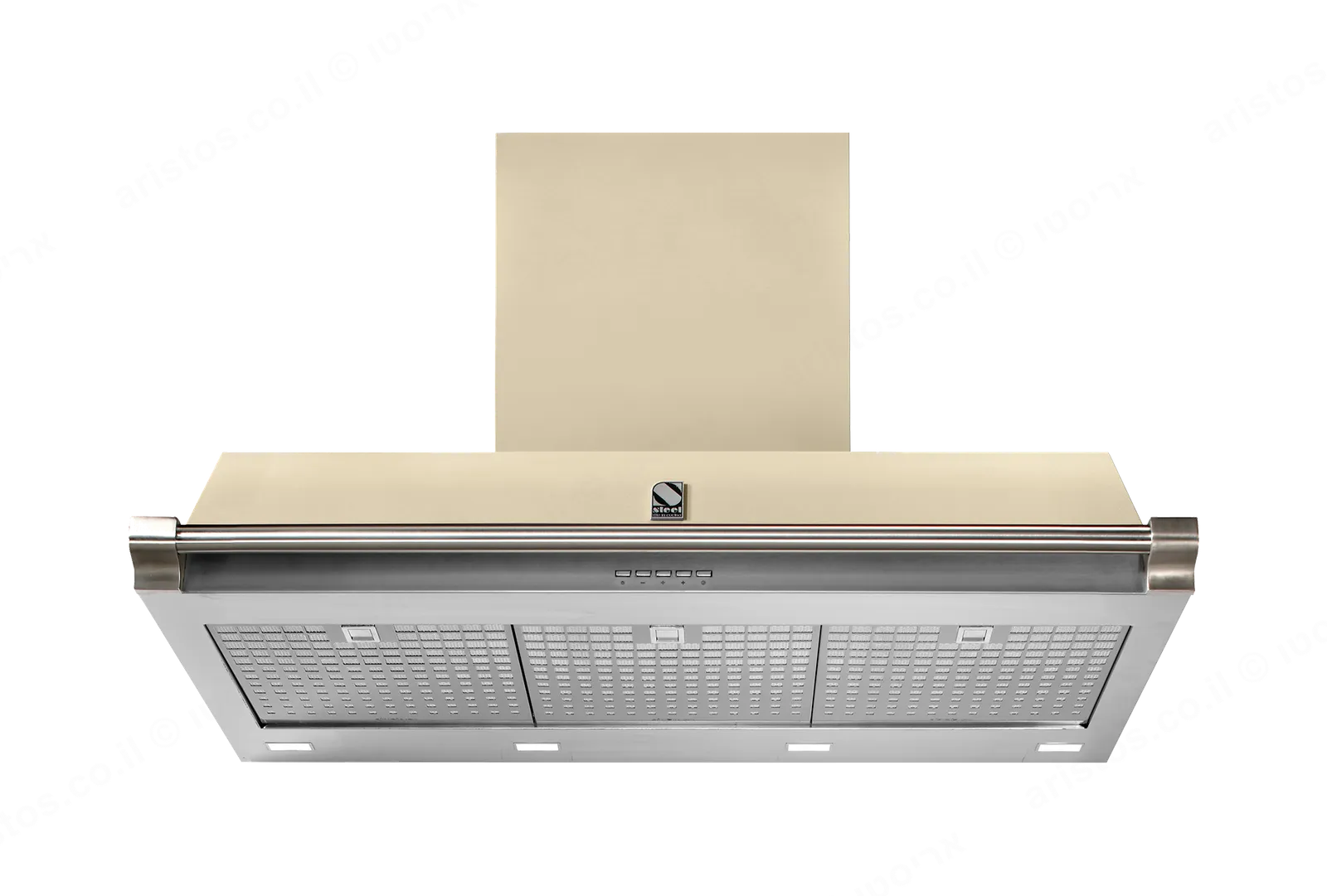 Steel קולט אדים 100 ס"מ סדרת Ascot תוצרת Steel דגם AKL100 גימור שמנת — תמונה 3
